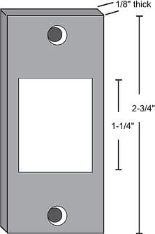 9225 Steel Strike Shim