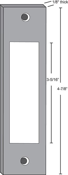 9275 Steel Strike Shim